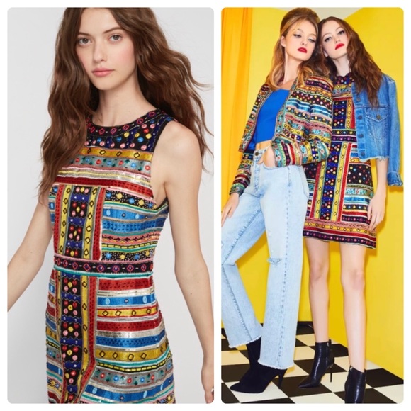 Alice + Olivia Dresses & Skirts - ALICE + OLIVIA Embroidered Embellished Dress
